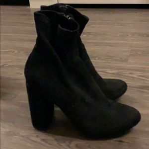 Suede booties